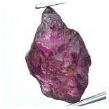 7.47ct 14.8x9.3mm Rough Natural Pinkish Purple Rho