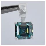 APPR $1200 Moissanite Pendant 2.5 Ct 925 Silver