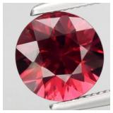 1.29ct 6.5mm Round Brilliant Natural Purplish Pink