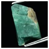 3.51ct 13.5x7.2mm Rough Natural Bluish Green Grand