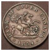 Canada PC-5C1 Upper Canada 1/2 Token 1854 Br720