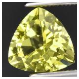 1.76ct 8.5x8.5mm Trillion Natural Lemon Quartz Gem