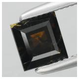 0.52ct 4.5x4.3mm Square Natural Greenish Yellow Ep