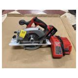 MILWAUKEE CORDLESS SKIL SAW W/BATTERY