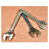 Lot of 3) 12" Adjustable Wrenches