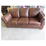 Nice Brown Leather 90" Couch
