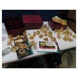 36count Gold Clad DANBURY MINT Ornaments