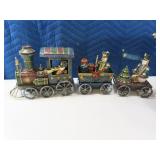 3pc Metal Christmas Train Set Decor