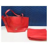 2pc Red CARLOS SANTANA Leather Handbags