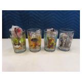 SHREK 4pc (2010) Colllector Glass Set w/ Toys McDs