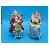 2pc OCCUPIED JAPAN 5" Victorian Figurines EXC