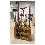 Rolling garden tool organizer and ALL contents