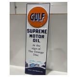 GULF motor oil sign sign 42" x 14"