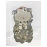 Fenton hand painted bear