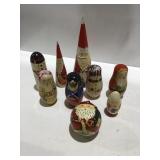 Christmas nesting dolls