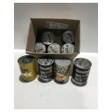 9 Full Oil cans