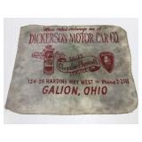 Dickerson Motor Galion OH shop rag