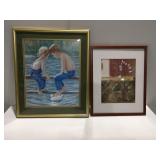 2 framed prints