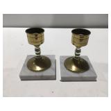 Marble based candlesticks