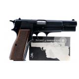 Belgian Browning Hi-Power 9mm Semi Auto Pistol