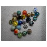 Small Lot of Vintage Large Shooter Marbles