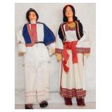 Male & Female folk Doll, Yugoslavia, Ethnic