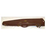 Vtg Hard Leather Gun Case Rifle Shotgun