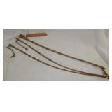 Vintage Rawhide Romal Reins Horse Tack