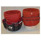 (2) 5 Gallon Buckets w/ Canvas Tool Holders