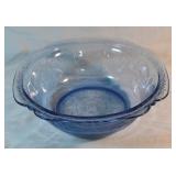 Vtg Indiana Glass Blue Recollection Bowl