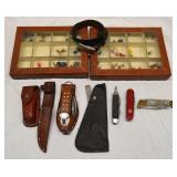 Fly Fishing Flies, Knife, Micrometer & more