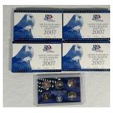 (4) 2007 US State Quarters Proof Sets