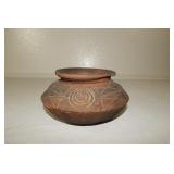 Primitive African Terracotta Pottery Bowl