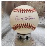 Leo Durocher Signed NLOMLB Baseball HOF 1994