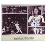 Frank Robinson Signed 16X20 B&W PHOTO/COA