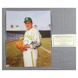 Jim "Catfish" Hunter Signed 8X10 "A