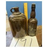 OLD BROWN GLASS BOTTLES