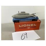 Lionel flat car with operating submarine number