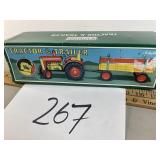 Vtg. Schylling  farm tractor and trailer wind up