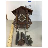 1800$ style railroad type one day cuckoo clock