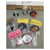 Pinup girl/Marilyn Monroe buttons