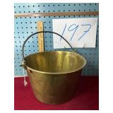 Vintage brass bucket