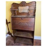 Old wooden secretary, as found