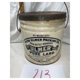 Ulmer pure lard tin Pottsville