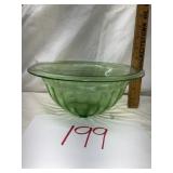 Footed uranium glass bowl?