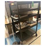 Rolling Cart, Mic Stand & Miscellaneous Items