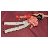 15 inch black Americana marionette