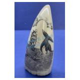 Scrimshaw whales tooth