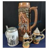 14-In, Stein and steins with lids