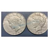 1934, 35 peace dollar